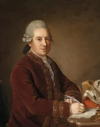 Portret austriackiego arystokraty przy biurku